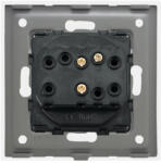 Luxion Intrerupator Simplu Cap Scara Mecanic LUXION cu Rama din Sticla Alb (LX-MP002GF-W)