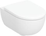 Geberit Selnova Premium vas wc cu capac soft-close agăţat fără margine cu spălare turbionară alb lucios 503.197. 00.1 (503197001)