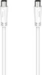 Hama Cablu video Coaxial HAMA 205047, 5m, 90dB, alb (4047443433985)