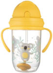 Canpol babies Canpol Cseppmentes szívószálas itatópohár nehezékkel 270 ml (6h+) - Koala (5901691852792)