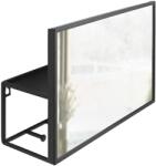 Umbra Organizator de perete cu oglindă și agățători Umbra - Cubiko, negru (UMBRA 1012828-040) Raft