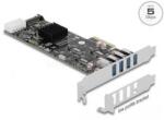 Delock PCI Express x4 kártya - 4 x USB-A 3.2 Gen 1 port (89008) (DL89008) (DL89008)