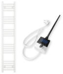 Nero Italia Törölközőszárító radiátor elektromos fűtőpatronnal 30 x 150 cm - Nero Italia AF13-400W (fehér)