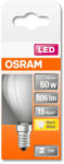 OSRAM Star LED fényforrás (izzó) kisgömb forma matt üveg búra, E14 foglalat, 6, 5 W, 806lm, 2700K meleg fehér ( 4058075434929 ) (4058075434929)