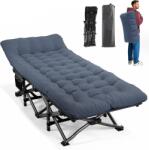 ATORPOK Shop összecsukható kemping ágy 200 kg teherbírással - kék - 190x70 cm