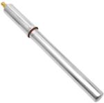 cyclingcolors Kézi Kerékpárpumpa Krómozott Acél 300 mm Presta Schrader Szelep Tömlővel és Rögzítőbilincsekkel Városi Vintage Kerékpárhoz