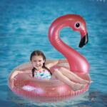 TOCAVE Flamingó Felfújható Úszógumi Medencéhez Felnőtteknek és Gyerekeknek Strandgyűrű Nyári Vízi Játék