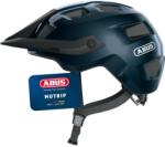 ABUS MoTrip MTB kerékpáros sisak - magasságállítható napellenzővel, egyedi illeszkedés, Unisex - Fényes kék, L-es méret