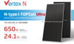 Trina Solar Panou solar fotovoltaic bifacial Trina Solar Vertex N 635W TOPCon sticla dubla (TSM-635TC-M/132/N)
