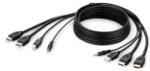  Dual Hdmi/usb/aud Cbl Hdmi M/m Usb A/b 6in (f1dn2ccbl-hh6t)