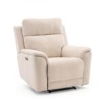  Elektromos relax fekvőfotel, bézs zsenilia szövet (JN-D8013A51)