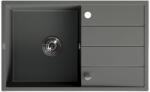 Laveo SPW_V11T - LAVEO WOLIN egymedence+csepptálcás mosogató 780X480 dugókiemelős helytakarékos szifon, vulkán (SPW_V11T)