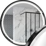 Tutumi Rea, LED tükör 80cm fekete kerettel MMJ P11397, HOM-05514 (HOM-05514)
