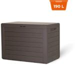 Prosperplast Cutie de depozitare WOODEBOX, 190L, 78x44x55cm, maro închis