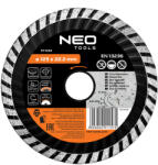 NEO TOOLS Gyémánt vágókorong 125mm turbo hűtőbordás (57-634) - storeplace