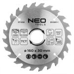 NEO TOOLS Körfűrészlap keményfém fogakkal, 160x30mm, 24 fog (57-658) - storeplace