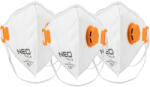 NEO TOOLS Pormaszk, FFP2 többrétegű, oldalszelepes, erősített pánt, 3db/cs (97-304)