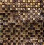  PECAN Barna-Bronzos Prémium Dekor Mozaik Csempe