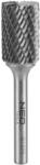 NEO TOOLS Keményfém marófej, turbómaró, B, hengeres, frontélezéssel, 16x25mm, szár méret 6x45mm (55-359) - storeplace