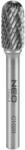 NEO TOOLS Keményfém marófej, turbómaró, C, hengeres, élletöréssel, 10x20mm, szár méret 6x45mm (55-360) - storeplace