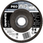 GRAPHITE Csiszolókorong lamellás 125x22, 2mm, P60 inox, fém, fa (58T101) - storeplace