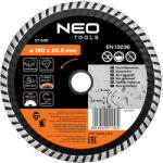 NEO TOOLS Gyémánt vágókorong 180mm turbo hűtőbordás (57-636) - storeplace