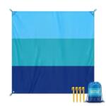 TYPEC Patura de picnic sau de plaja, Patura De Plaja, Extra Mare 200X 200cm, Impermeabila, Rezistenta La Nisip, Pentru Calatorii, Camping, Drumetii, Cu 4 Cuie De Fixare La Sol Patura