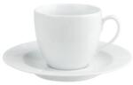 Porland Ceasca espresso cu farfurioara, portelan, 80ml, Alb - Porland (04A+P000750)
