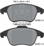 TEXTAR Fékbetét készlet TEXTAR 2455801 for CITROËN, PEUGEOT, OPEL, DS (2455801)