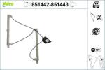 VALEO ablakemelő VALEO 851443 for AUDI (851443)