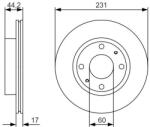 Bosch féktárcsa BOSCH 0 986 479 R23 for SUZUKI, MARUTI (0 986 479 R23)