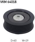 SKF Szíjtárcsa/vezetőgörgő, hosszbordás szíj SKF VKM 64018 for HYUNDAI, KIA (VKM 64018)