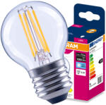 OSRAM LED izzó E27 gömb P45 7.5W = 75W 1055lm 4000K 300° Filament VALUE Osram (4099854569807)
