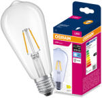 OSRAM LED izzó E27 3.4W = 40W 470lm 4000K semleges fehér 300° Filament Edison VALUE Osram (4099854565649)