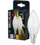 Bellalux 2x LED izzó E14 gyertya B37 4.9W = 40W 470lm 2700K meleg fehér 220° BELLALUX (BELLED4480)