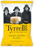 Tyrrell's chips érett cheddar és metélőhagyma ízesítéssel 150 g (20879)