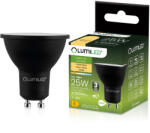 Lumileds LED izzó GU10 reflektor PAR16 3W = 25W 300lm 3000K meleg fehér 120° fekete LUMILED (LUMLEDF6042)