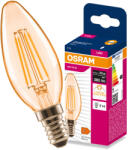 OSRAM LED izzó E14 gyertya B35 4.2W = 33W 380lm 2400K meleg fehér 300° Filament VALUE Osram (4099854567902)