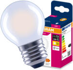 OSRAM LED izzó E27 gömb P45 1.1W = 10W 100lm 2700K meleg fehér 300° Filament VALUE Osram (4099854568688)