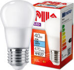 Pila LED izzó E27 gömb P45 4.9W = 40W 470lm 4000K semleges fehér PILA (PILLED0160)