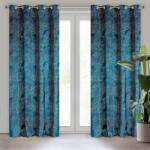 Takoy LIMITED COLLECTION Puha bársony sötétítő függöny MUSA 2 botanikus mintával 140 x 250 cm