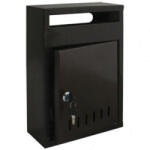 PREMIUM Cutie postala metalica, A4, 33x23 cm, negru (VA27028)