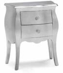Settimo Noptiera Castello bombata din lemn, 2 sertare, 50 x H 60 cm, stil clasic italian (EU476) Comoda