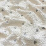  Sherpa SOFT EMBROIDERY Hearts silver