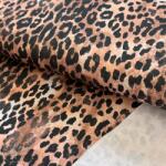 Szabadidő anyag fésült Animal skin brown digital print