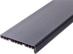 WindowMAG Set glaf pvc, latime 15 x 57 lungime, gri antracit, cu capace laterale, pentru ferestre