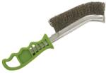 Extol Craft Drótkefe hajlított, műanyag nyél; rozsdamentes acél, 24 cm, 30 mm szálhossz (960018)
