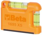 Beta 1695XS Zseb vízmérték V-formájú mérőfelülettel, mágneses, profilírozott alumínium 2 törésbiztos libella Pontosság: 1 mm/m (16950250)