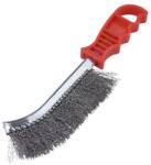 Extol Craft Drótkefe hajlított, műanyag nyél; acél, 24 cm, 30 mm szálhossz (960017)