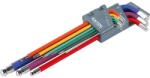 EXTOL PREMIUM 5 év Imbuszkulcs klt. , 9db, több színű, extra hosszú; gömbfej, 1, 5-10 mm, CV. , 90-230 mm (8819315)